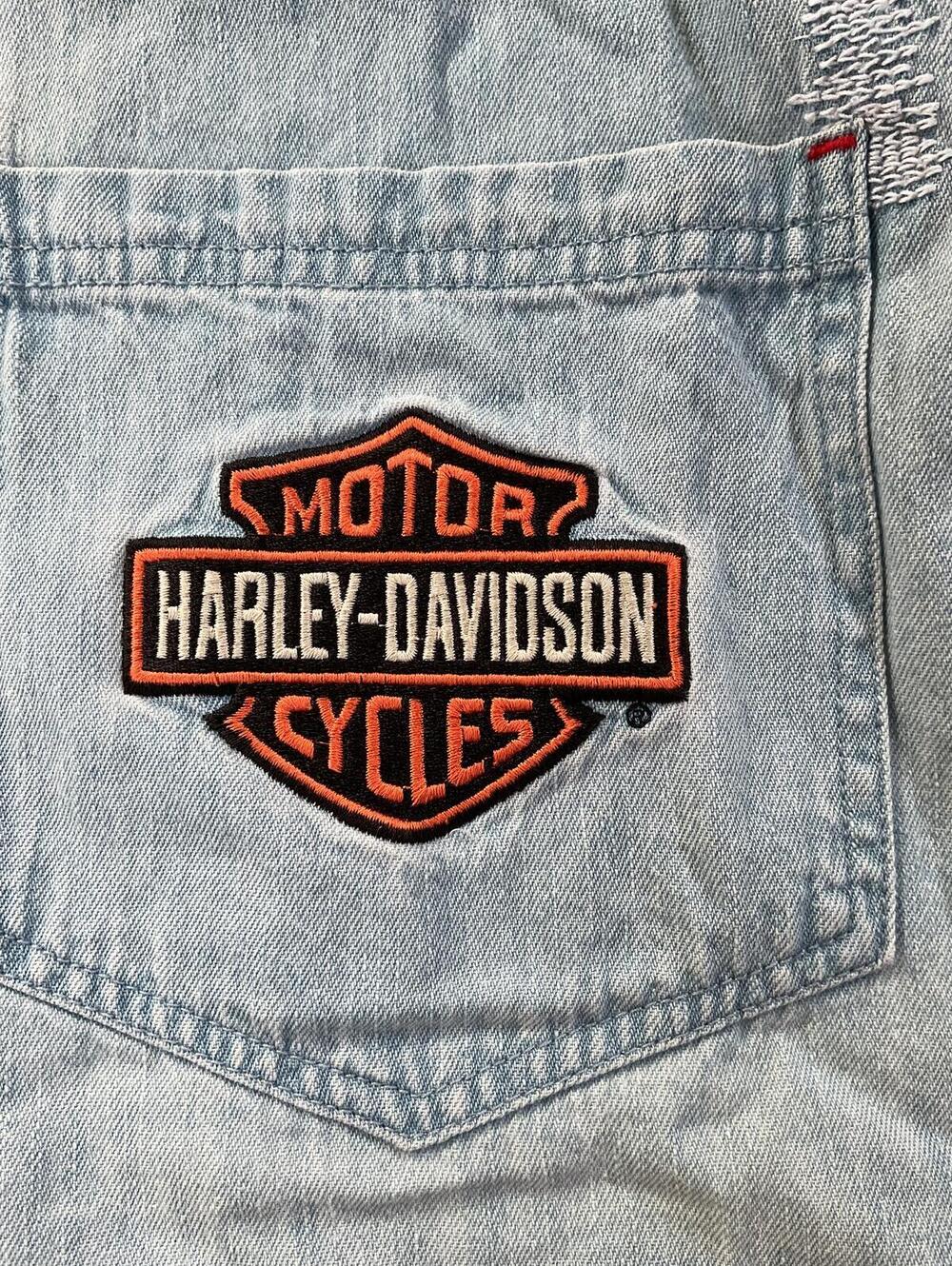 Harley-Davidson Men's Denim Sleeveless Blowout Shirt Vest - XXL - Picture 3 of 5
